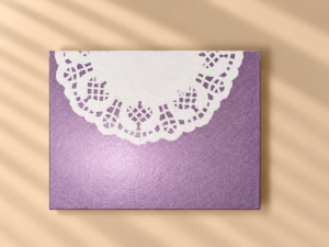 Lavender Lace Foldable Gift Tag (Pack of 10)