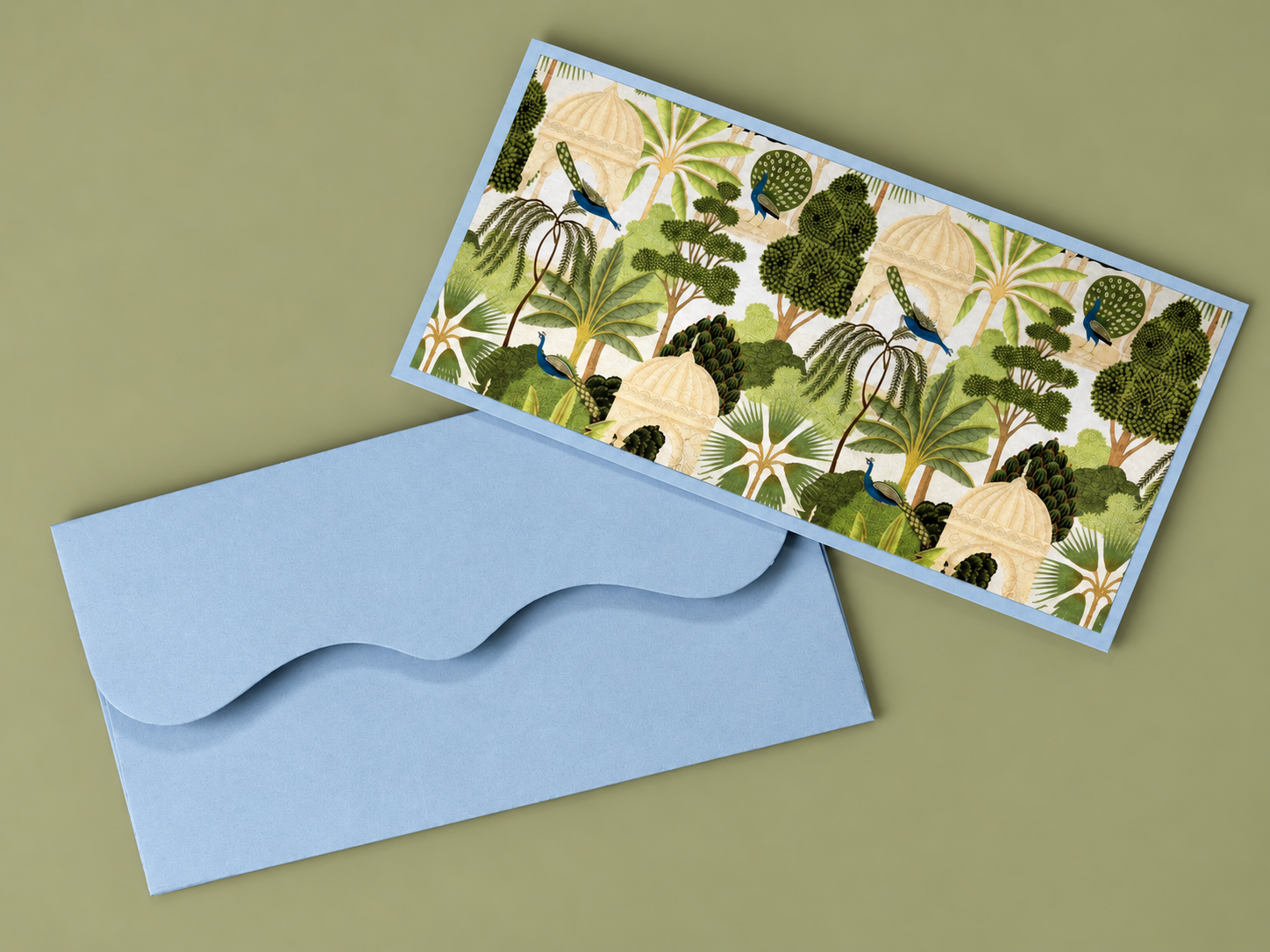 Garden & Peacock Money Envelope - Image 2