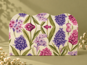Purple Floral Envelopes