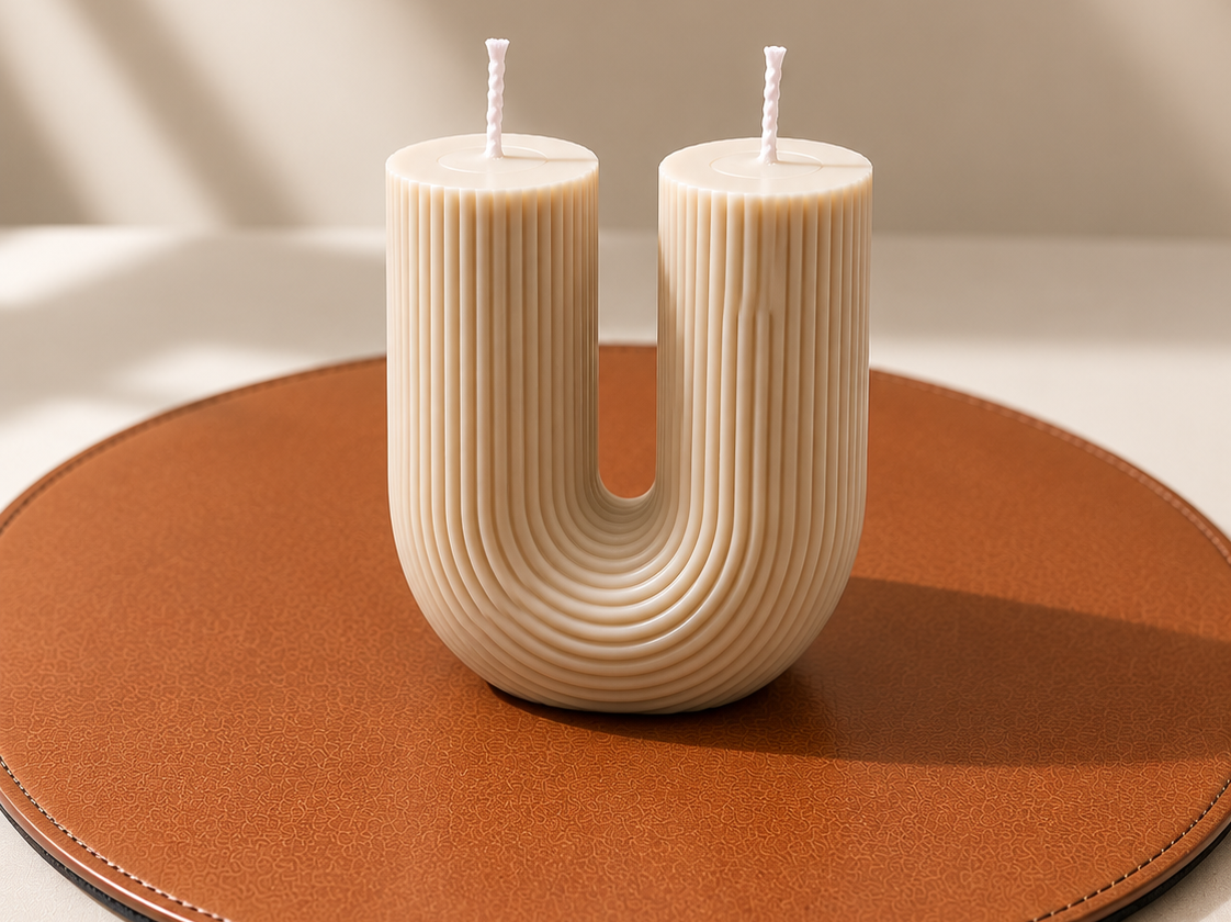 Warm Woods Sculptural Candle