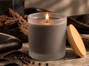 Leather Noir Jar Candle