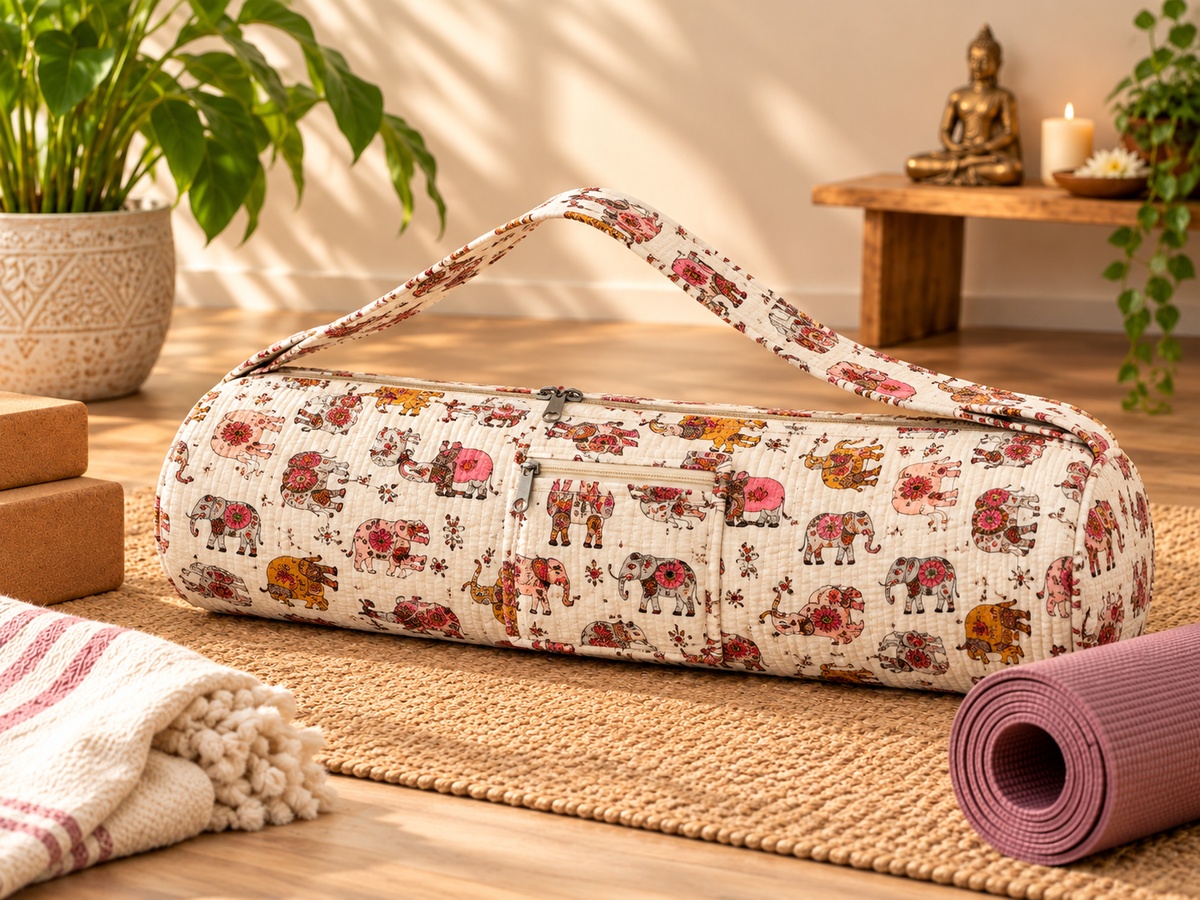 Hathi Quilted Yoga Bag