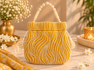 Sunshine Pearl Potli Bag