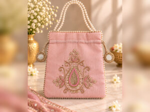 Blush Royale Embroidered Potli Bag