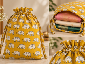 Elephant Print Saree Bag (Coming Soon)